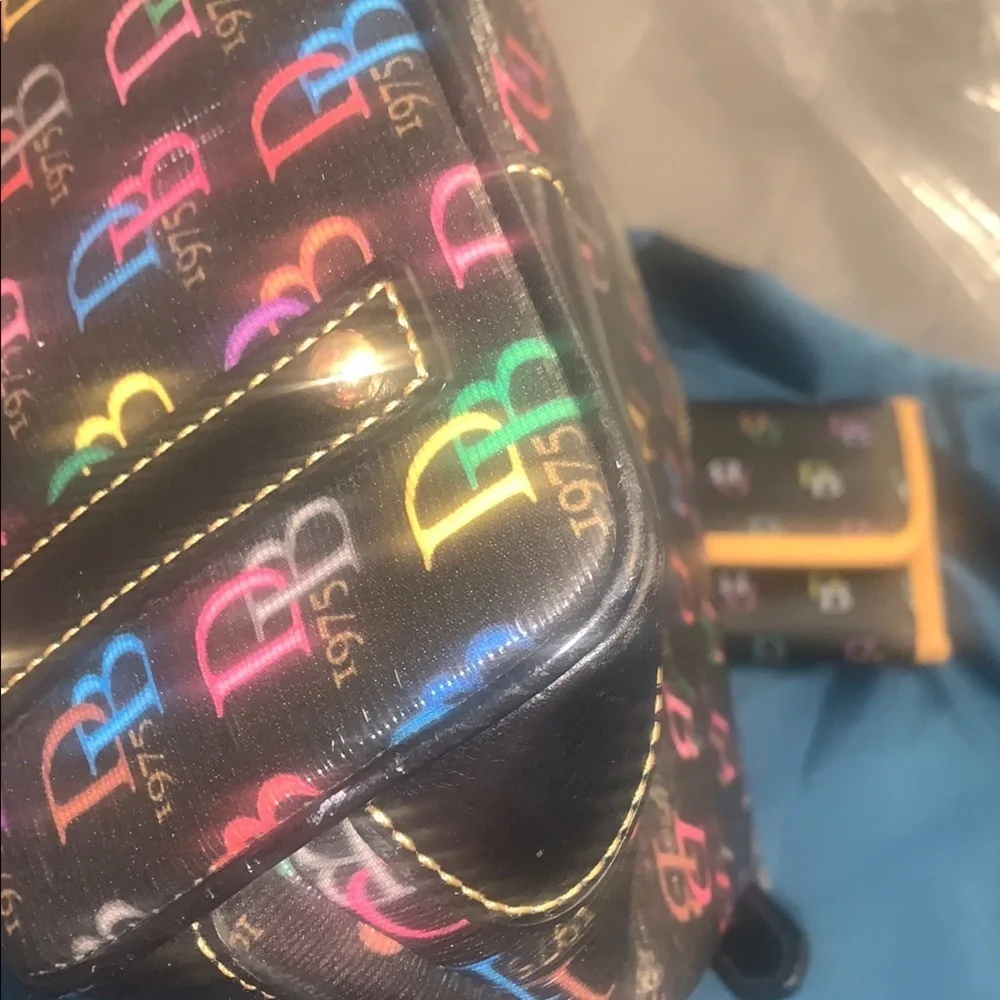 Dooney & Bourke Multicolor Logo Shoulder Bag & WALLET NOT INCLUDED